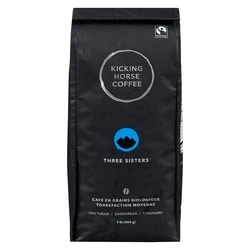 Kicking Horse Café En Grains Biologique Équitable Torréfaction Moyenne , Three Sisters 454 g, 3,74 $/100g
