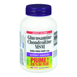 Joint Ease Tablets Glucosamine Chondroitin Msm 500/400/400 Mg
