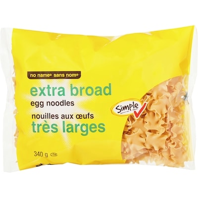 Sans Nom Nouilles aux œufs très larges 340 g, 0,97 $/100g