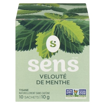 S Sens Tisane Velouté de Menthe 10 Sachets Scellés 10 ea, 0,30 $/1ch