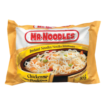 Mr Noodles Nouilles instantanées à saveur de poulet 85 g, 0,81 $/100g