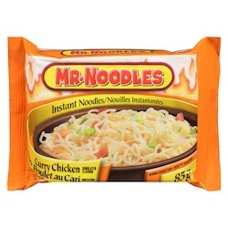 Mr Noodles Nouilles instantanées saveur de poulet au cari 85 g, 0,59 $/100g