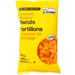 No Name Cheese Flavour Twists 200 g, $1.35/100g