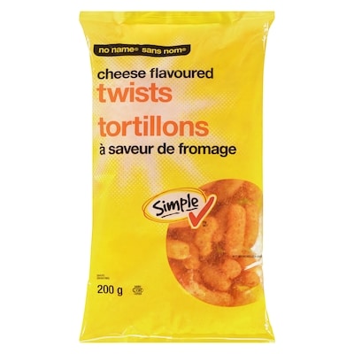 No Name Cheese Flavoured Twists 200 g, $1.25/100g
