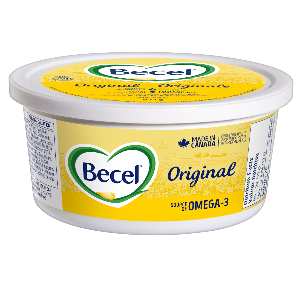 Becel Margarine Original 427 g, $1.29/100g