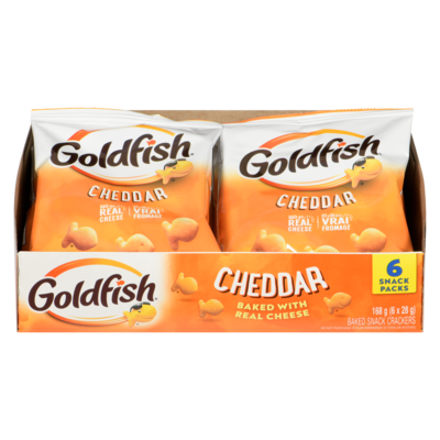 Pepperidge Farm Goldfish Cheddar (6 Pack) 6x28.0 g, $1.49/100g