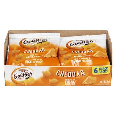Pepperidge Farm Goldfish Cheddar (6 Pack) 6x28.0 g, $2.38/100g