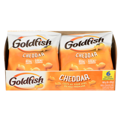 Pepperidge Farm Goldfish  Cheddar (28 g, 6 paquet) 6x28.0 g, 2,08 $/100g
