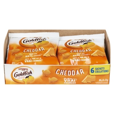 Pepperidge Farm Goldfish  Cheddar (28 g, 6 paquet) 6x28.0 g, 2,38 $/100g
