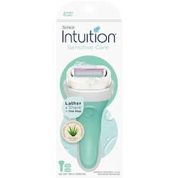 Intuition Sensitive Care Women's Razor With Aloe, 1 Handle And 2 Refills