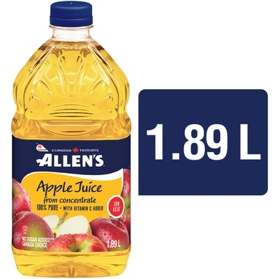 Allen's Pure Apple Juice Low Acid 1.89 l, $0.23/100ml