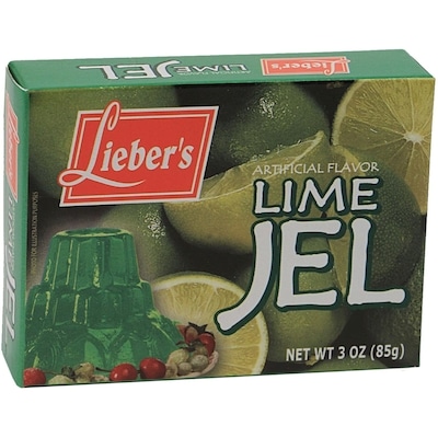 Liebers Lime Jello 85 g, $2.69/100g