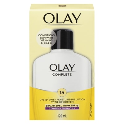 Olay Complete Lotion Moisturizer with SPF 15 Oily, 120 mL 120 ml, $10.41/100ml