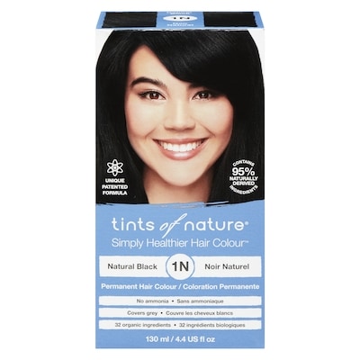 Tints of Nature Hair Colour, Natural Black 1N 130 ml, $19.22/100ml