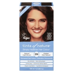 Hair Colour, Natural Light Brown 5N
