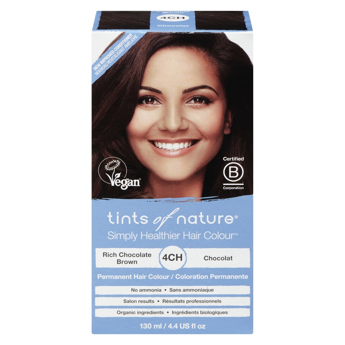 Tints of Nature Colorant capillaire 4CH brun chocolat riche 130 ml, 13,84 $/100ml