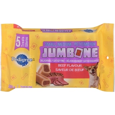 Pedigree Jumbone Adult Dog Treats For Small And Medium Dogs Beef Flavour 5x100.0 g, $2.40/100g