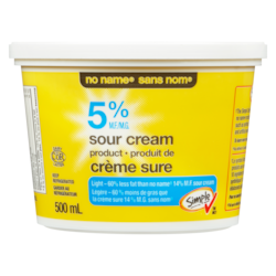 No Name 5% M.F. Light Sour Cream - 500 ml | Zehrs