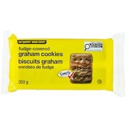 No Name Fudge-Covered Graham Cookies 350 g, $1.00/100g