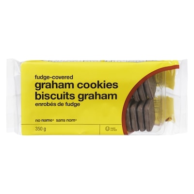 No Name Fudge-Covered Graham Cookies 350 g, $1.28/100g