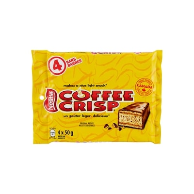 Nestlé Coffee Crisp Wafer Bars Multipack 4x50.0 g, $3.75/100g