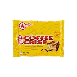 Nestlé Coffee Crisp Gaufrettes, Emballage Multiple 4x50.0 g, 2,50 $/100g