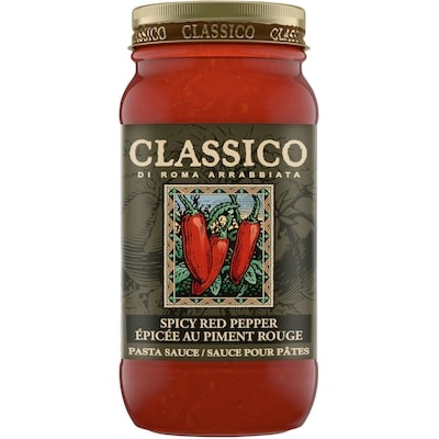Classico Arrabbiata Spicy Red Pepper Spaghetti Pasta Sauce 650 ml, $0.92/100ml