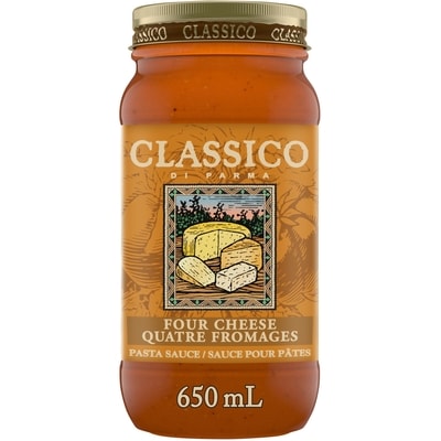Classico Four Cheese Spaghetti Pasta Sauce 650 ml, $0.92/100ml