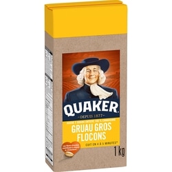 Quaker Gruau gros flocons 1 kg, 0,58 $/100g