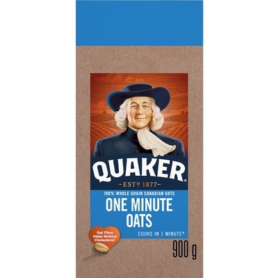 Quaker One Minute Oats 900 g, $0.44/100g