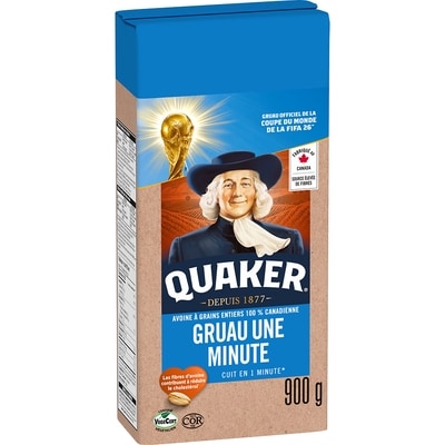 Quaker Gruau une minute 900 g, 0,64 $/100g