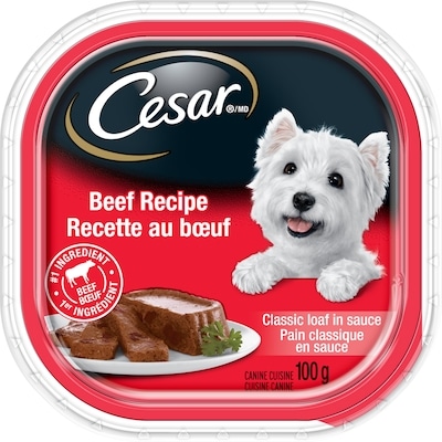 Cesar Classic Loaf in Sauce Beef Adult Wet Dog Food 100 g, $1.99/100g