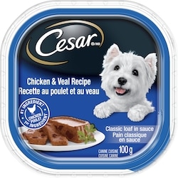 Cesar Classic Loaf In Sauce Chicken & Veal Tray 100 g, $1.35/100g