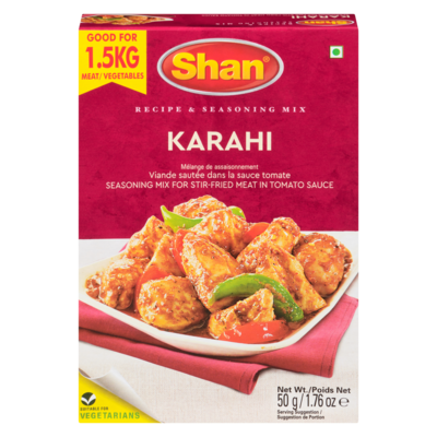 Shan Recipe & Seasoning Mix Karahi 50 g, $3.98/100g