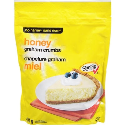 No Name Honey Graham Crumbs 400 g, $1.25/100g