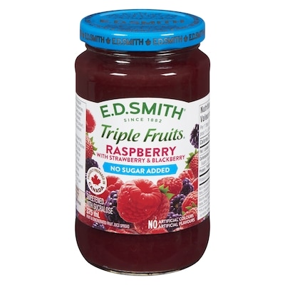 ED Smith Triple Fruits No Sugar Added Raspberry Strawberry & Blackberry 375 ml, $1.73/100ml