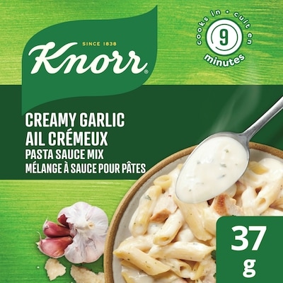 Knorr Recipe Mélange à Sauce pour Pâtes Ail Crémeux  37 g, 5,38 $/100g