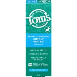 Tom's of Maine Whole Care Natural Toothpaste with Fluoride, Spearmint 85 ml, $7.05/100ml