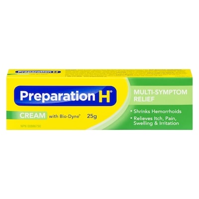 Preparation H Cream with Bio-Dyne Multi-Symptom Relief 25 g, $39.96/100g