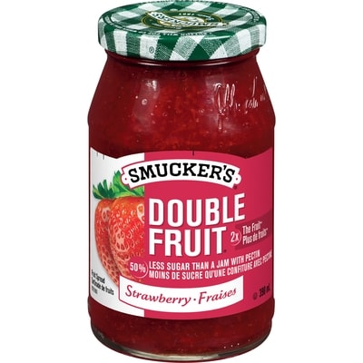 Smuckers Double Fruit Strawberry Fruit Spread 390 ml, $1.79/100ml