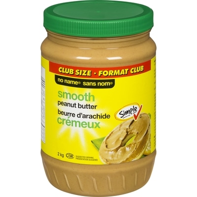 Sans Nom Beurre d'arachide crémeux, Format Club 2 kg, 0,55 $/100g