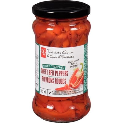 President's Choice Sliced Sweet Red Peppers 300 ml, $1.51/100ml