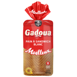Gadoua Pain blanc sandwich club tranché épais Moelleux 675 g, 0,62 $/100g