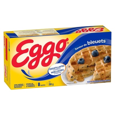 Kelloggs Eggo Waffles Blueberry Flavour 280 g, $1.53/100g