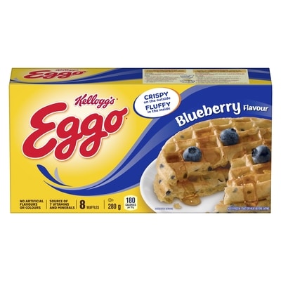 Kelloggs Eggo Waffles Blueberry Flavour 280 g, $1.60/100g