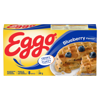 Kelloggs Eggo Waffles Blueberry Flavour 280 g, $1.43/100g