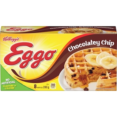 Kelloggs Eggo Waffles, Chocolatey Chip 280 g, $1.53/100g