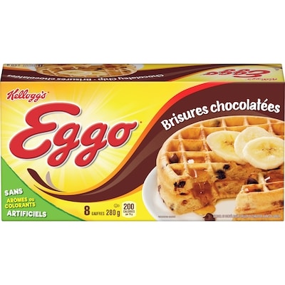 Kellogg’s Gaufres Eggo chocolatées 280 g, 1,53 $/100g