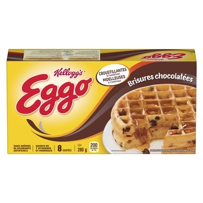 Kellogg’s Gaufres Eggo chocolatées 280 g, 1,25 $/100g