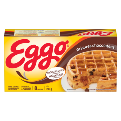 Kellogg’s Gaufres Eggo chocolatées 280 g, 1,25 $/100g